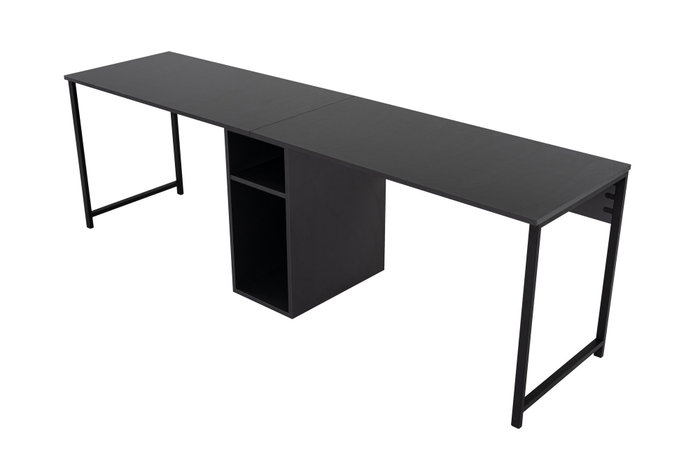 Nordure Twin Study Desk - Antracita, Negro Nordure Twin Study Desk - Antracita, Negro